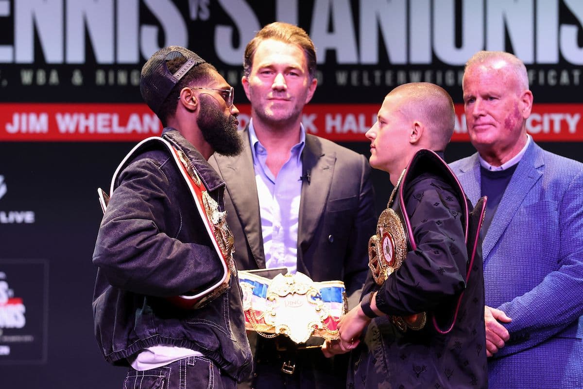 Photos: Jaron Ennis, Eimantas Stanionis - Face To Face at Final Presser