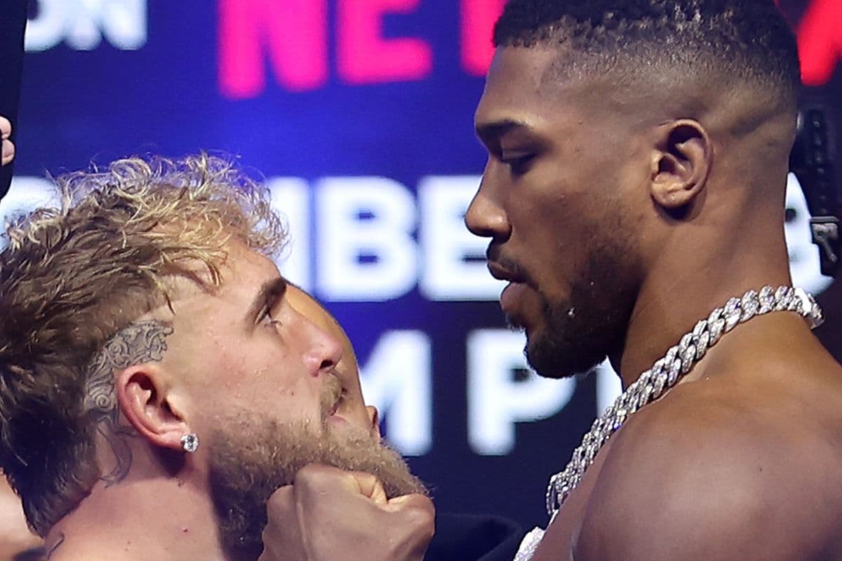 Photos: Anthony Joshua, Jake Paul - Get Heated at Weigh-In