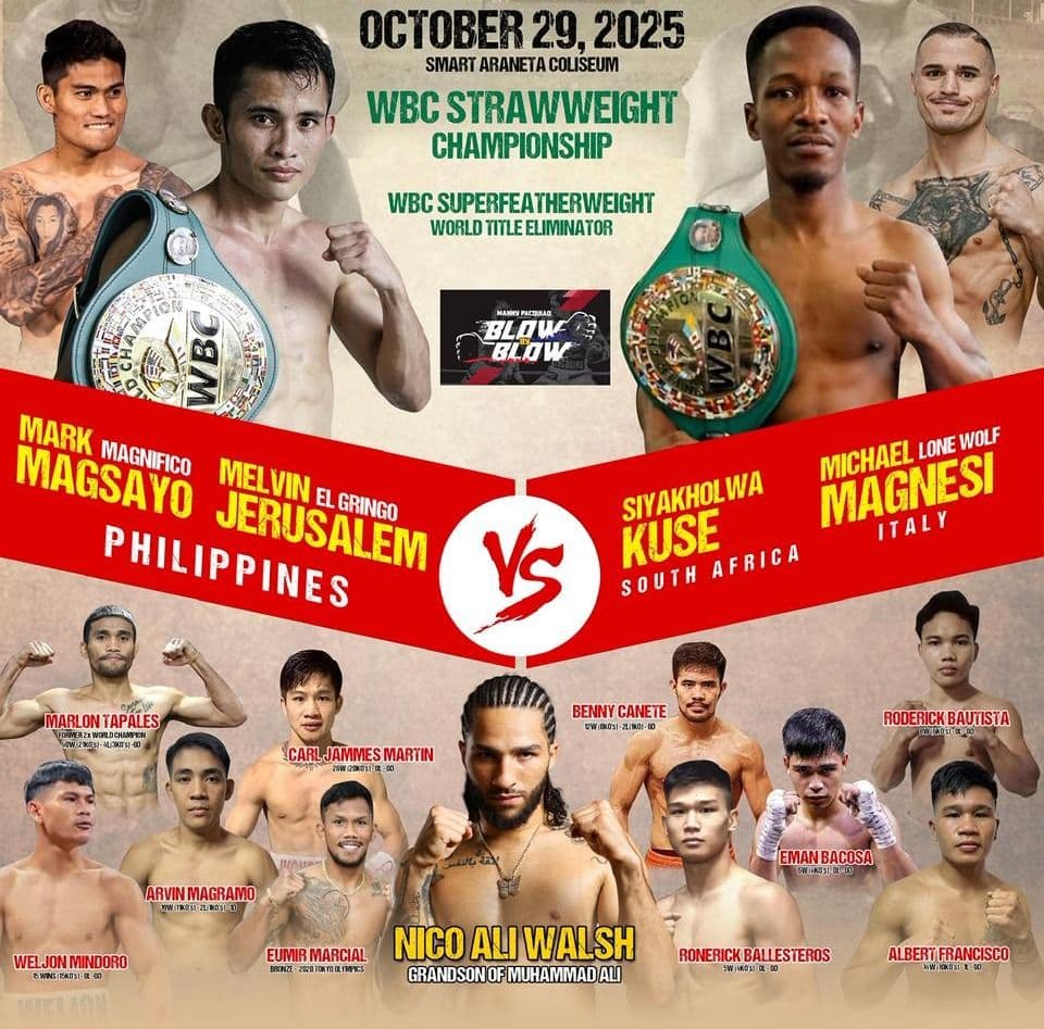 Melvin Jerusalem-Siyakholwa Kuse For WBC Strawweight Title On Magsayo-Magnesi Bill
