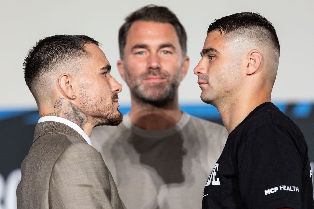 Photos: Kambosos vs. Wyllie, Nicolson vs. Brown - Face-Offs at Final Presser