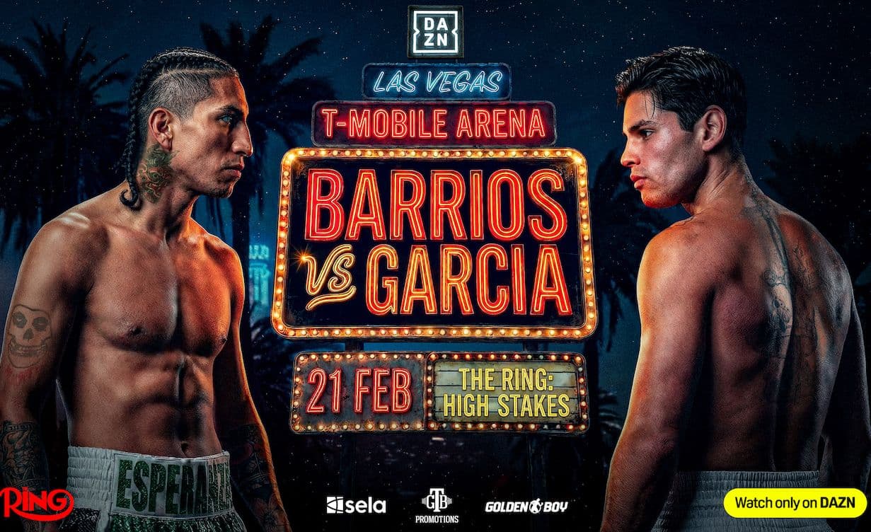 Mario Barrios vs. Ryan Garcia headlines 'The Ring: High Stakes' on Feb. 21
