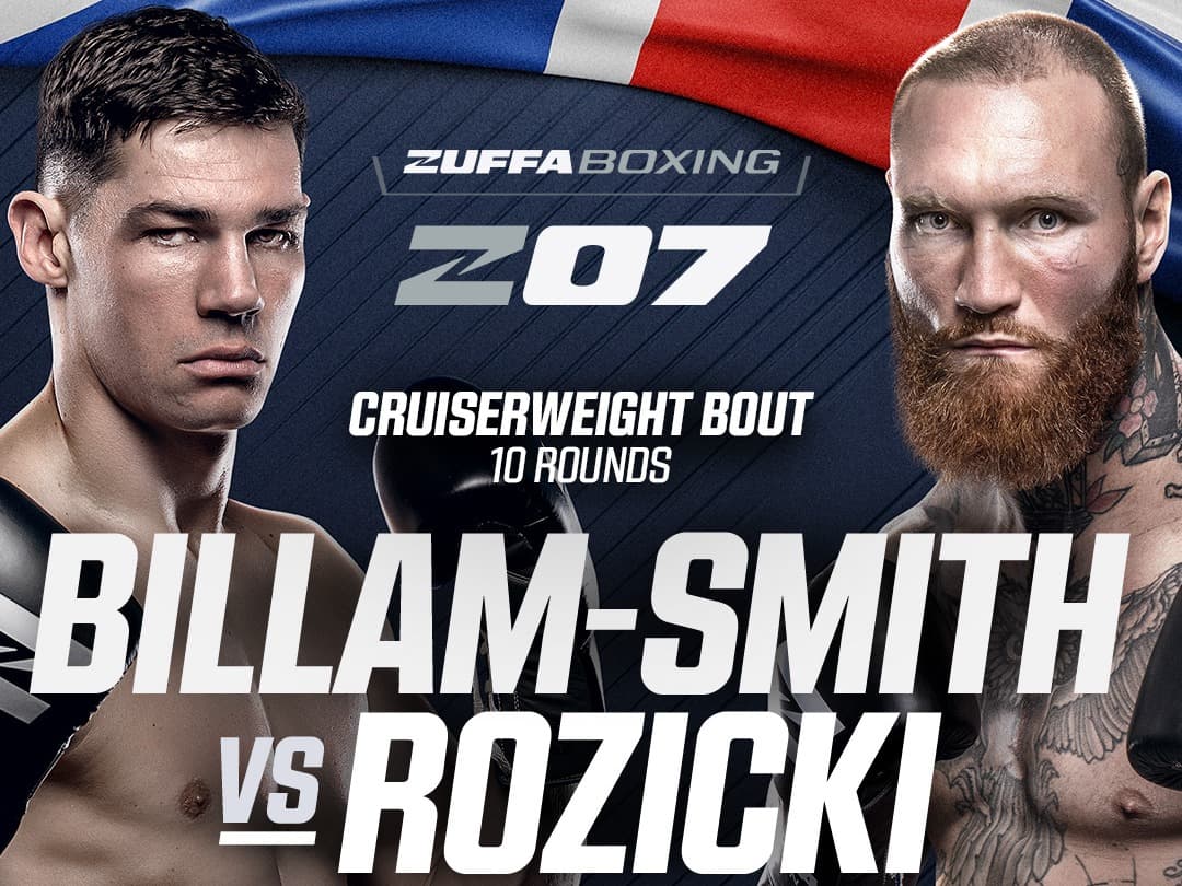 Zuffa Boxing 07: Chris Billam-Smith vs. Ryan Rozicki tops June 6 card
