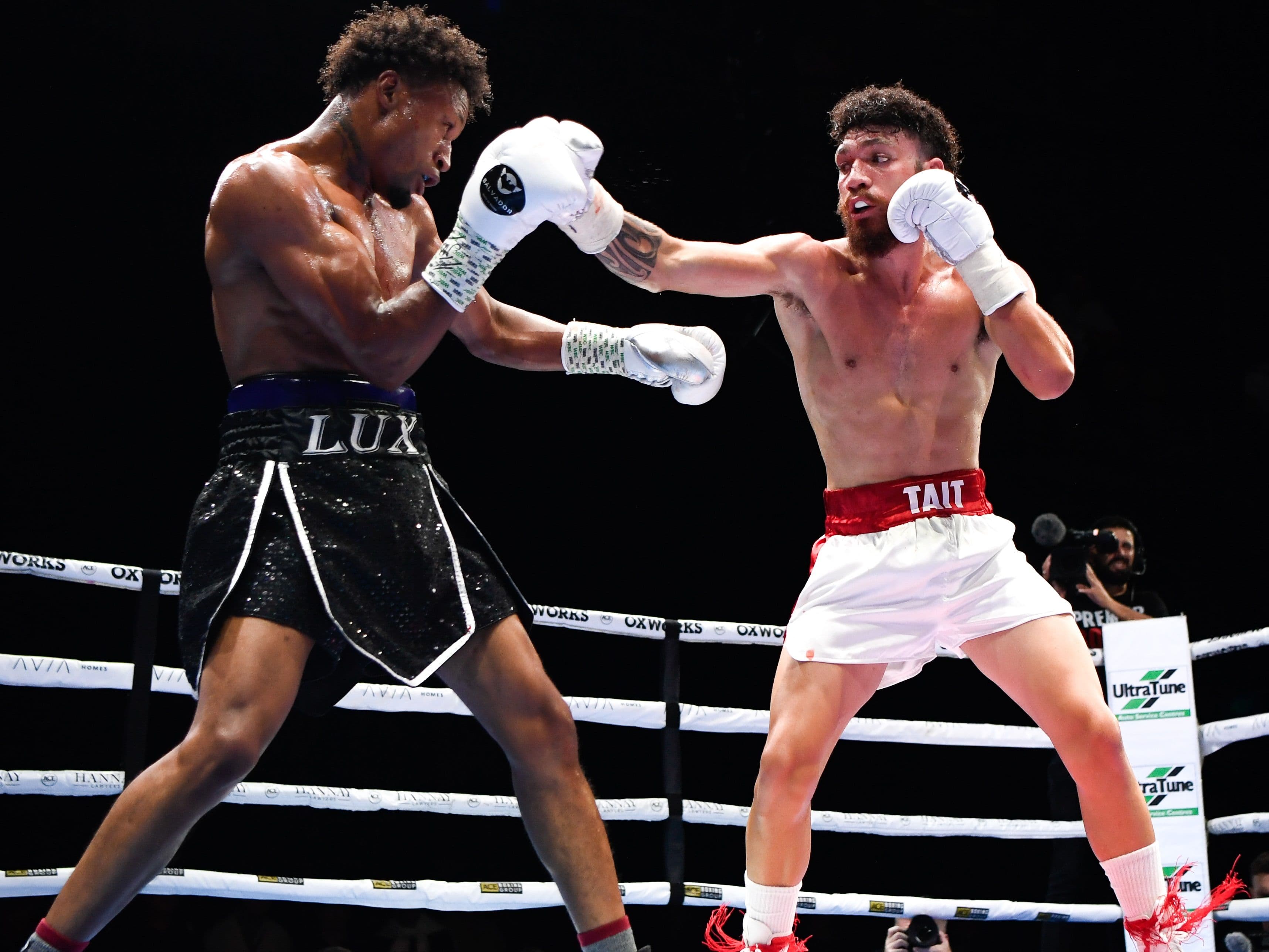 Jalen Tait looks to Liam Paro for inspiration as he takes on Ibrahim Balla