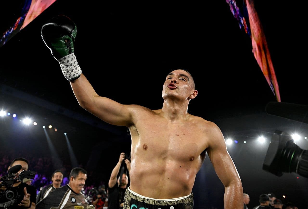 Photos: Tim Tszyu Beats Down Joey Spencer, Stops Him in Four Rounds