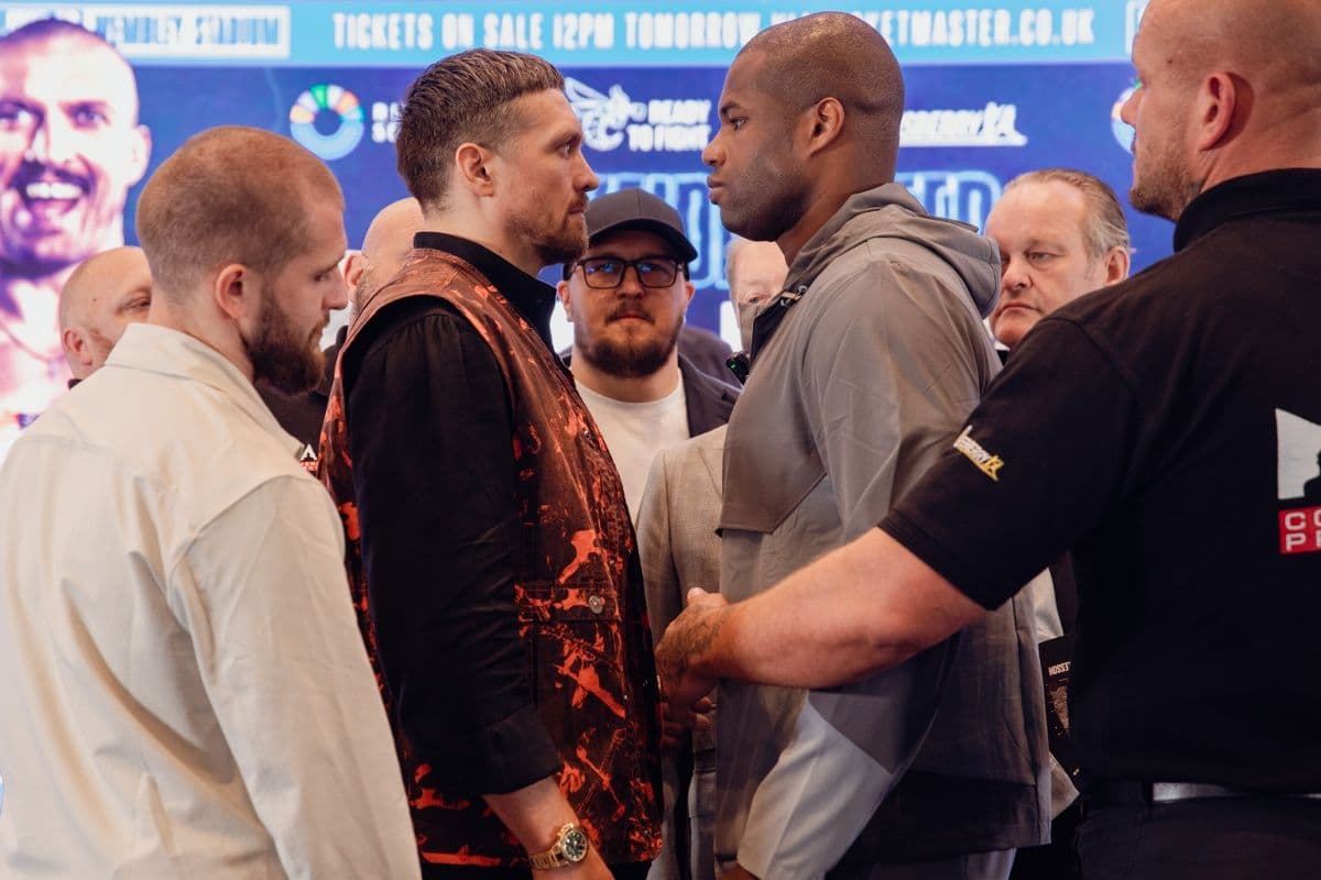 Photos: Oleksandr Usyk, Daniel Dubois - Face-Off at Rematch Press Conference