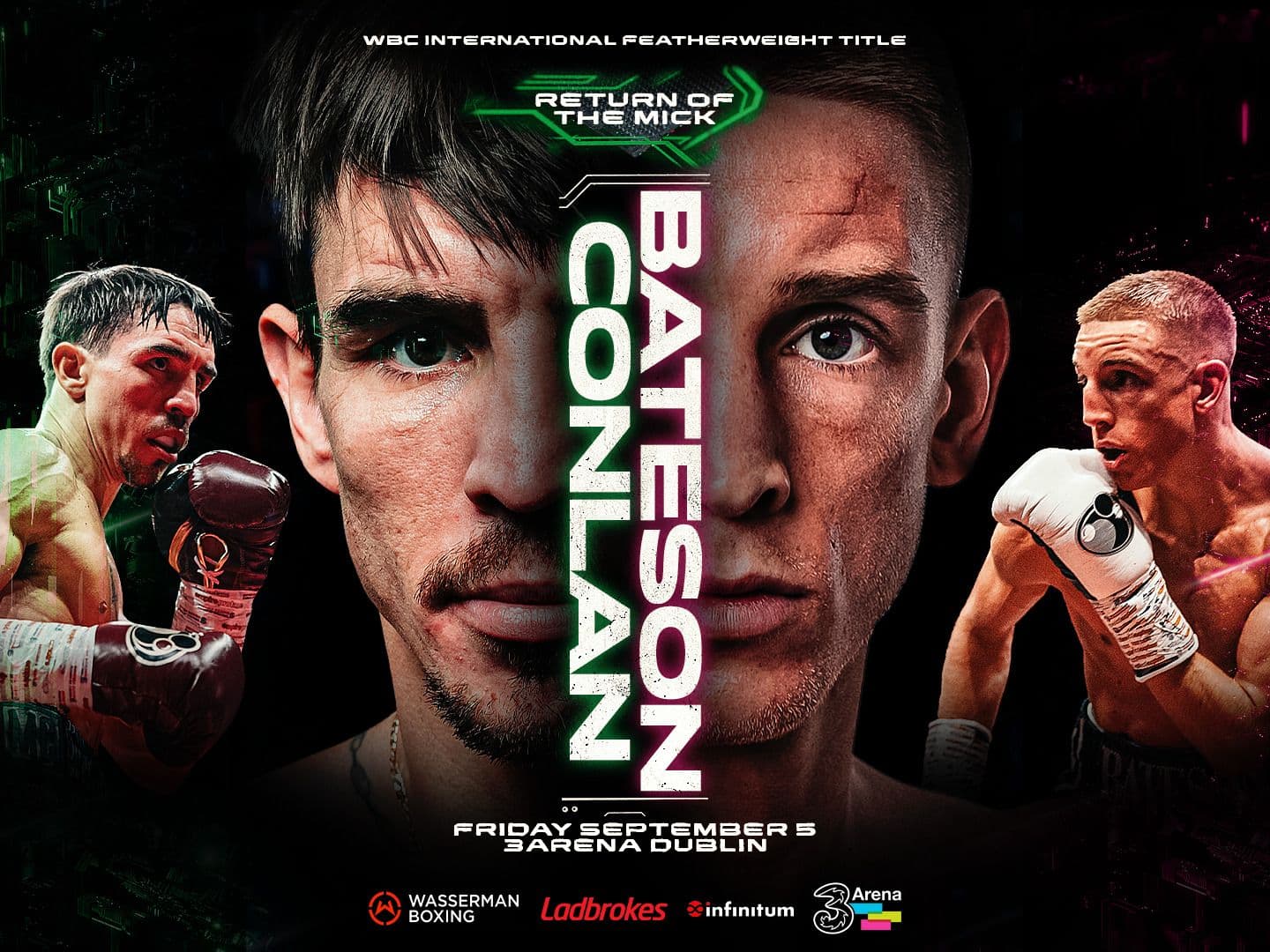 Michael Conlan-Jack Bateson Set For Wasserman Show On Sept. 5 At Dublin's 3Arena
