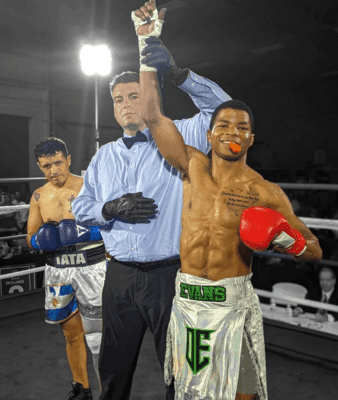 KO artist DeAngelo Evans continues ascent with no amateur experience