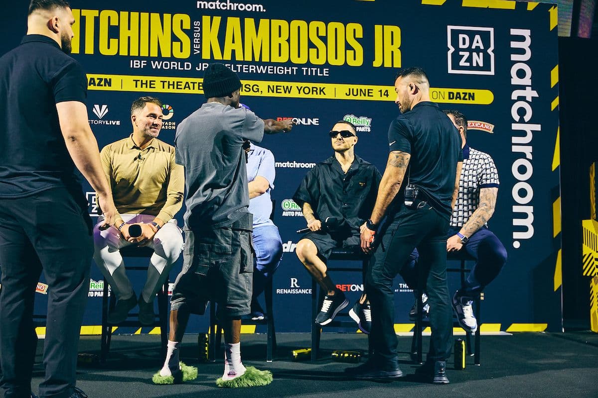 Photos: Richardson Hitchins, George Kambosos - Erupt at Final Presser