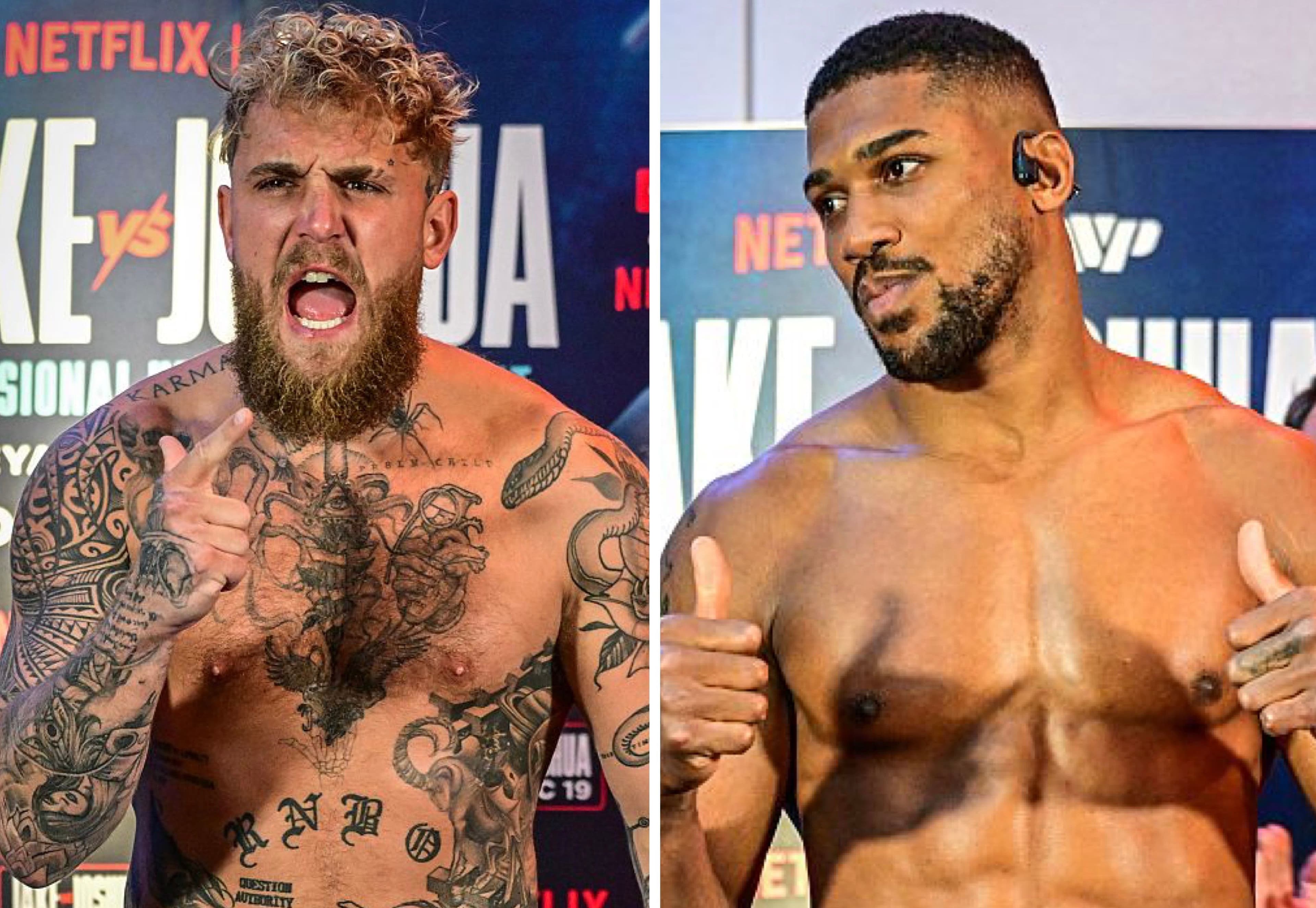 Anthony Joshua lightest since 2021 for Jake Paul fight, Netflix main event set