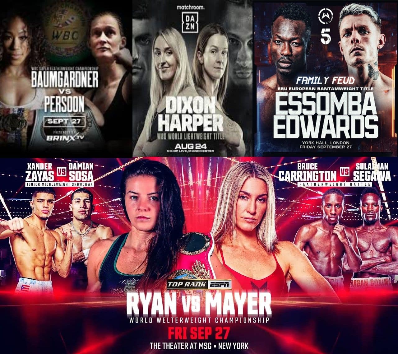 Fight Night Program – Week of September 26-October 2