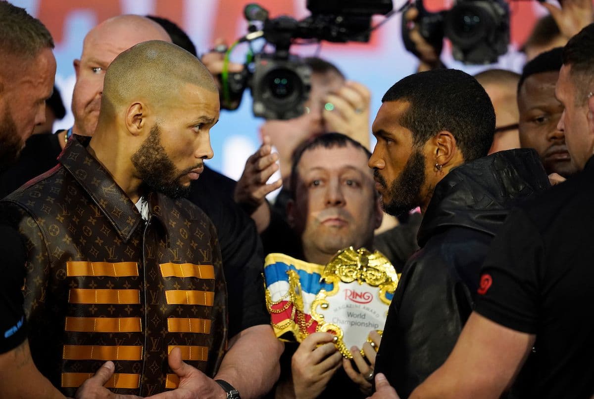 Photos: Chris Eubank, Conor Benn - Heated Face To Face at Final Presser