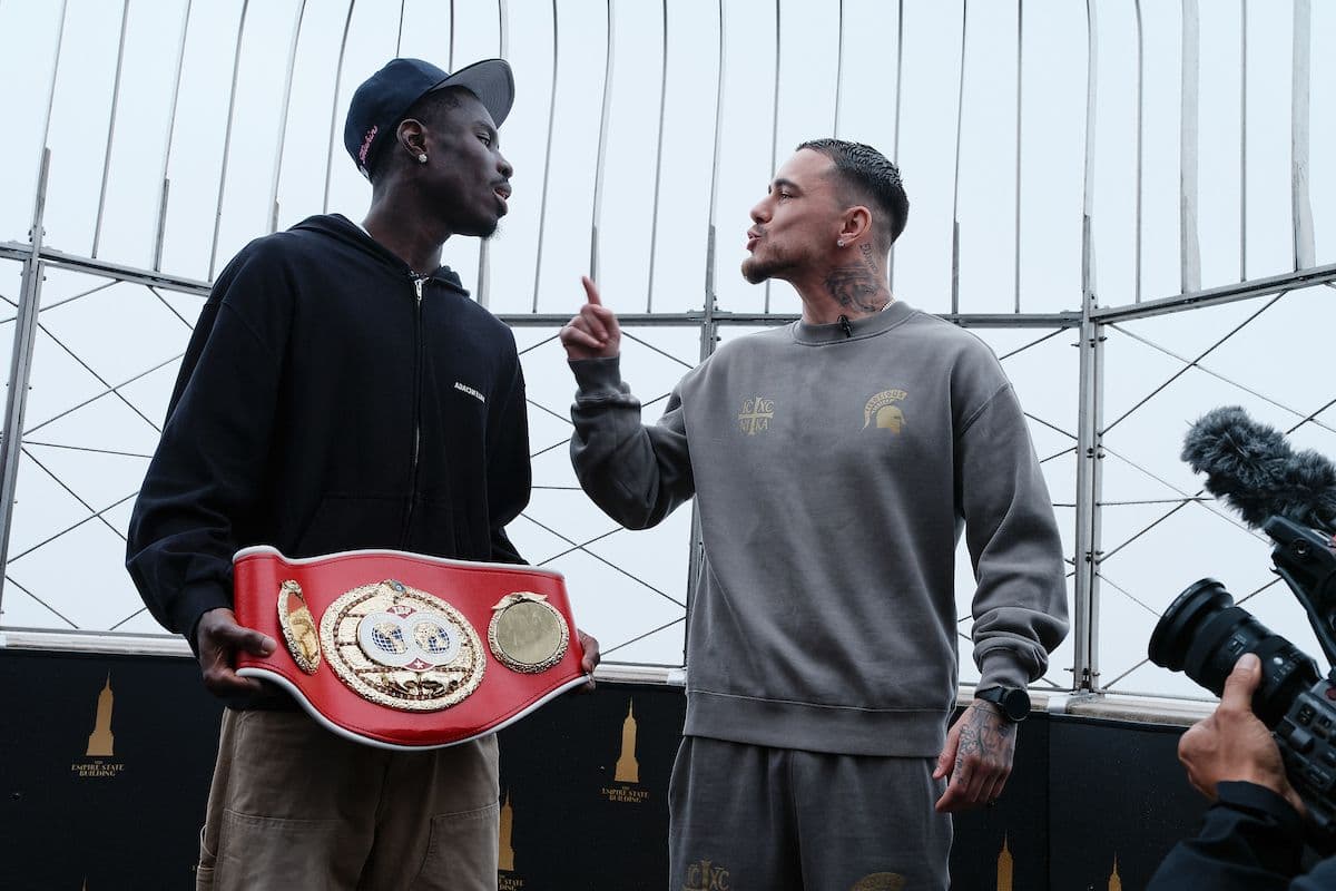 Photos: Richardson Hitchins, George Kambosos - Heated Face-Off in New York