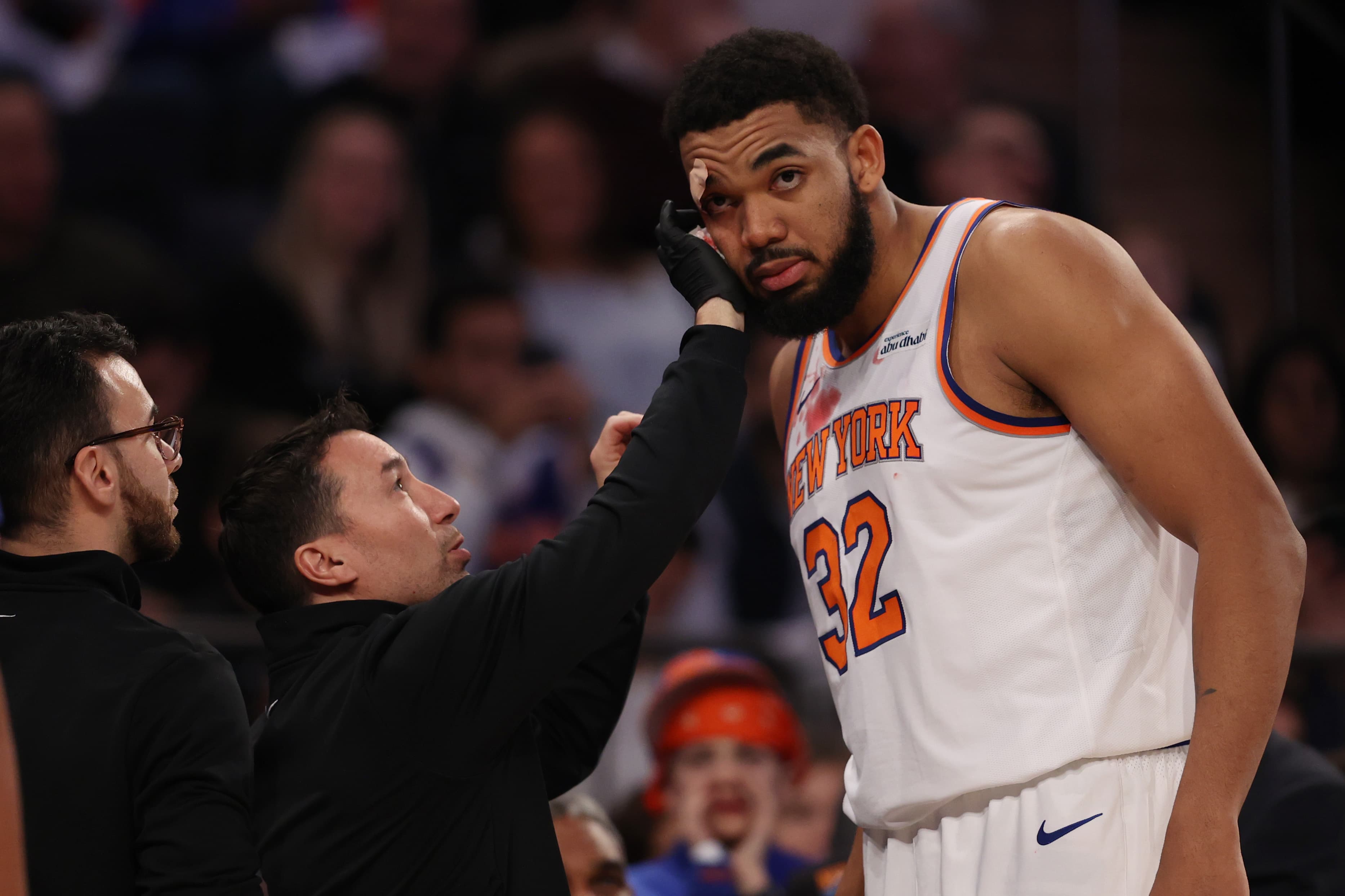 Karl-Anthony Towns busts eye at MSG: 'It looks like I fought Shakur'