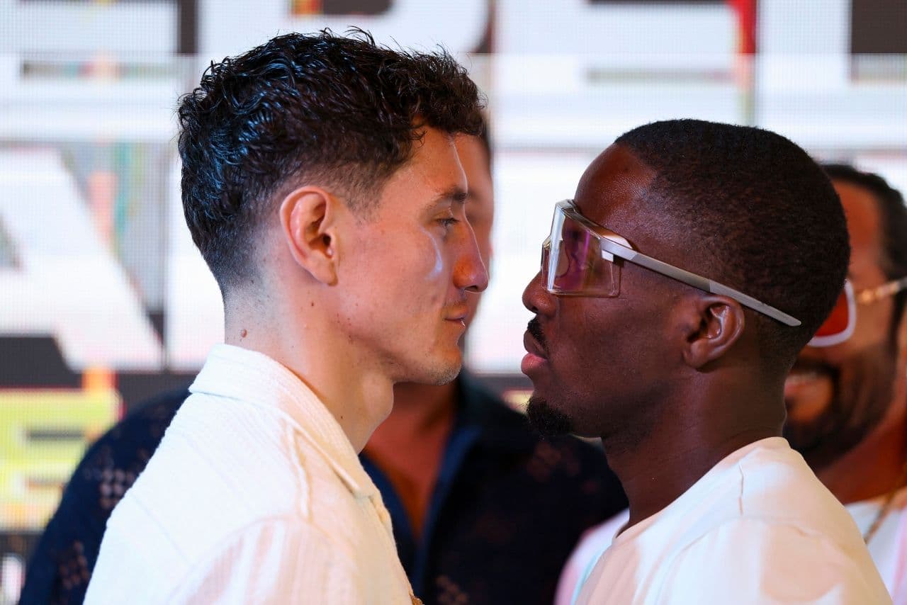 Photos: William Zepeda, Tevin Farmer - Face To Face at Rematch Presser