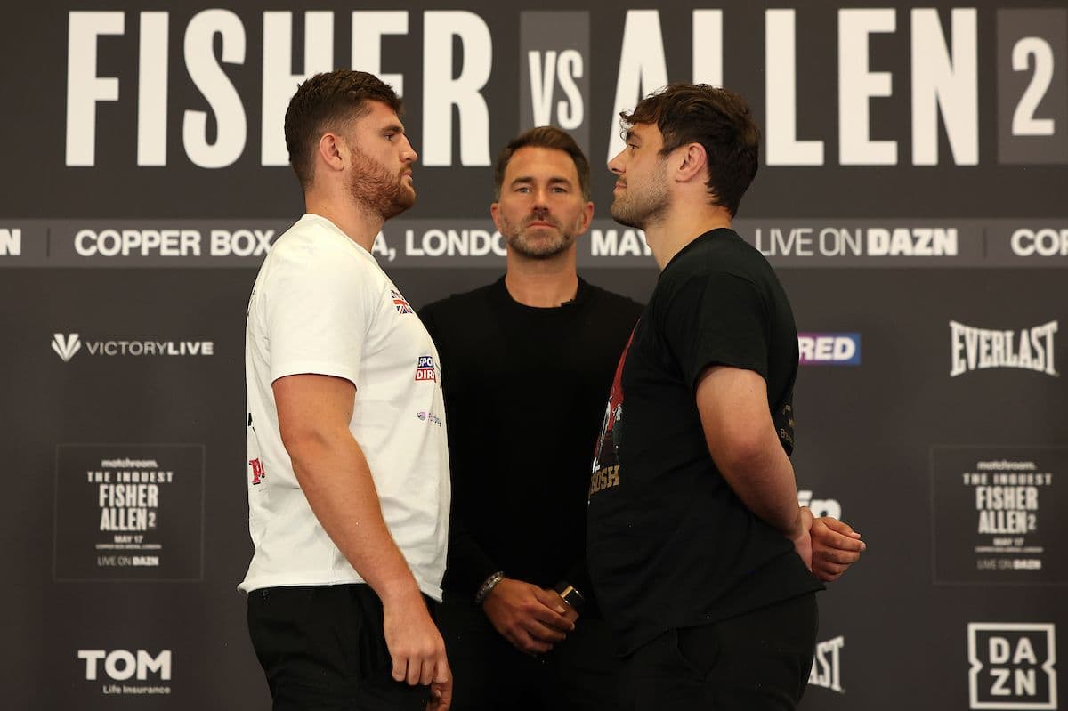 Photos: Johnny Fisher, Dave Allen - Face-Off at Final Presser