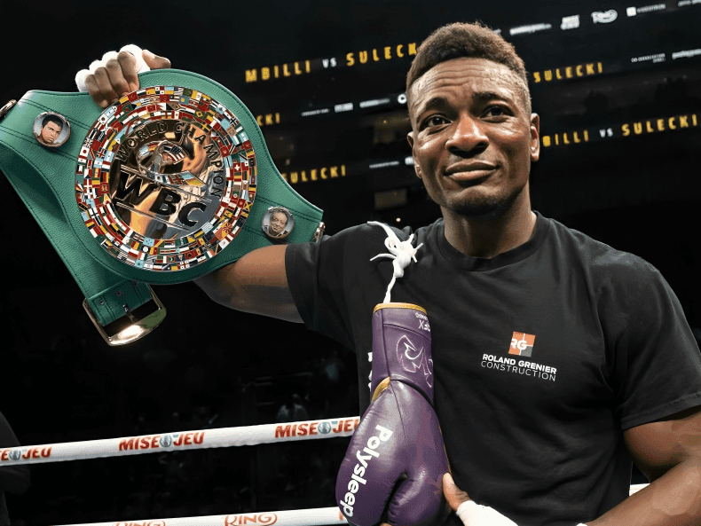 Christian Mbilli Blows Out Maciej Sulecki, Stops Him With Vicious Right Uppercut In 1st