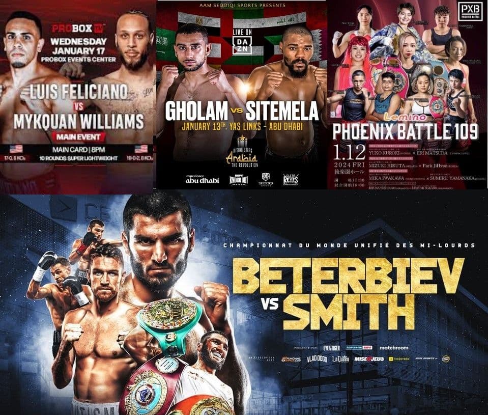 Fight Night Program – Week of Jan. 12-17