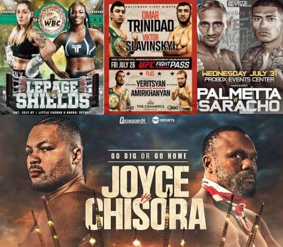 Fight Night Program – Week of July 26-31