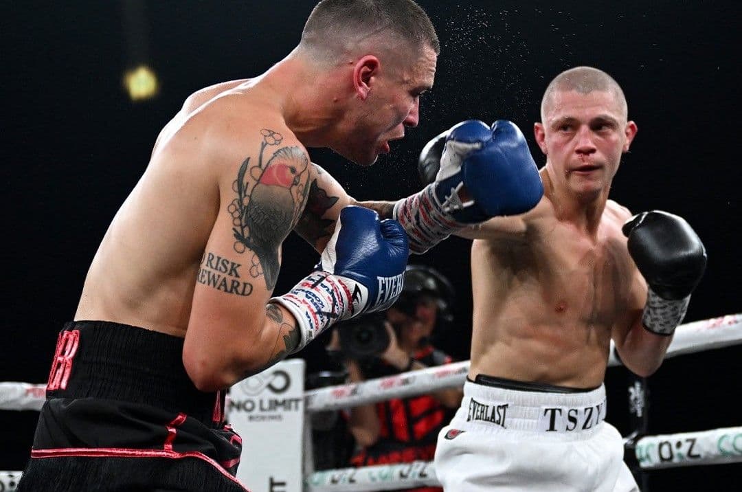 Nikita Tszyu shows growth in late stoppage of Koen Mazoudier in Sydney