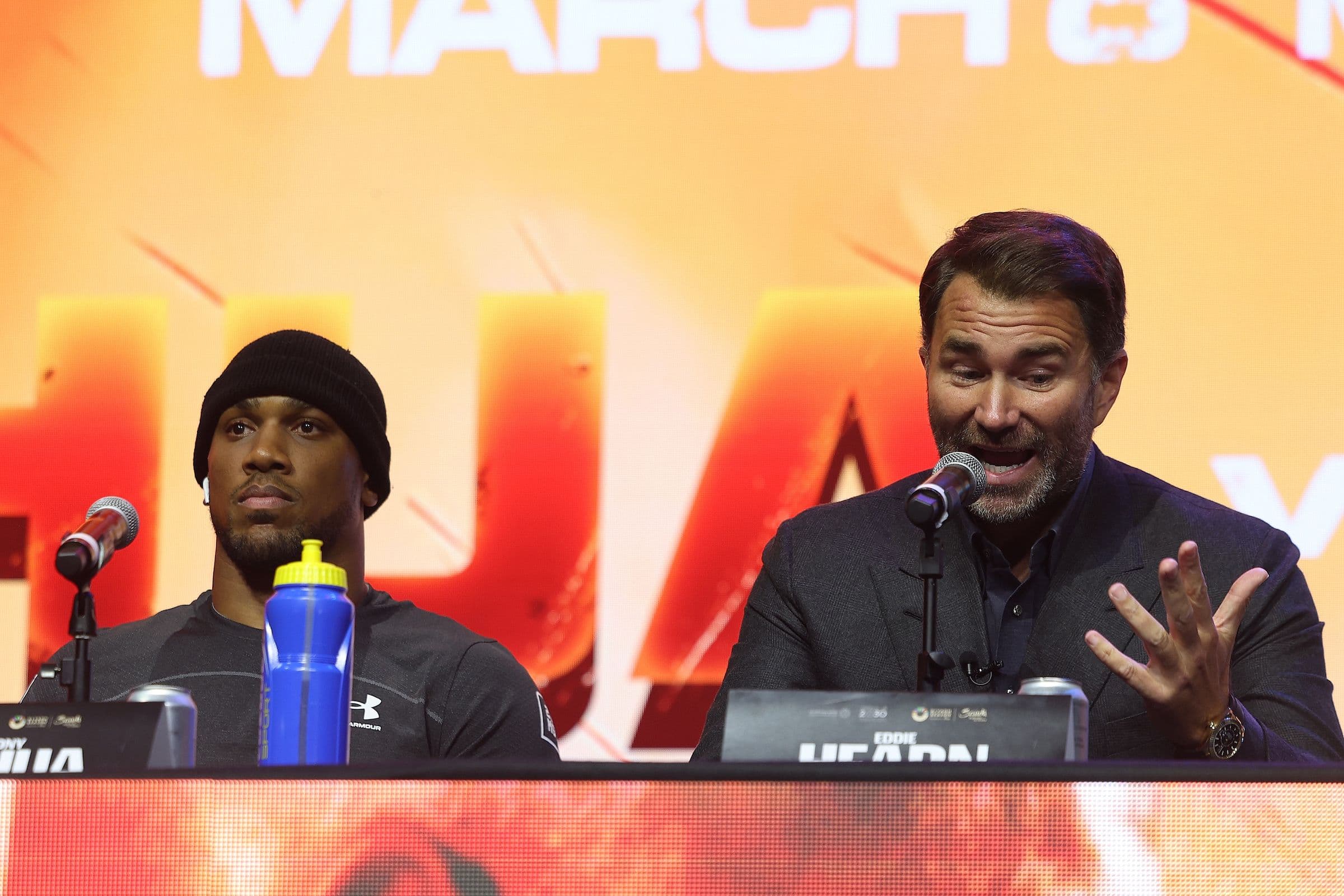 Eddie Hearn Believes Anthony Joshua Would Be Motivated For Fights Against Dillian Whyte, Wilder, Bakole